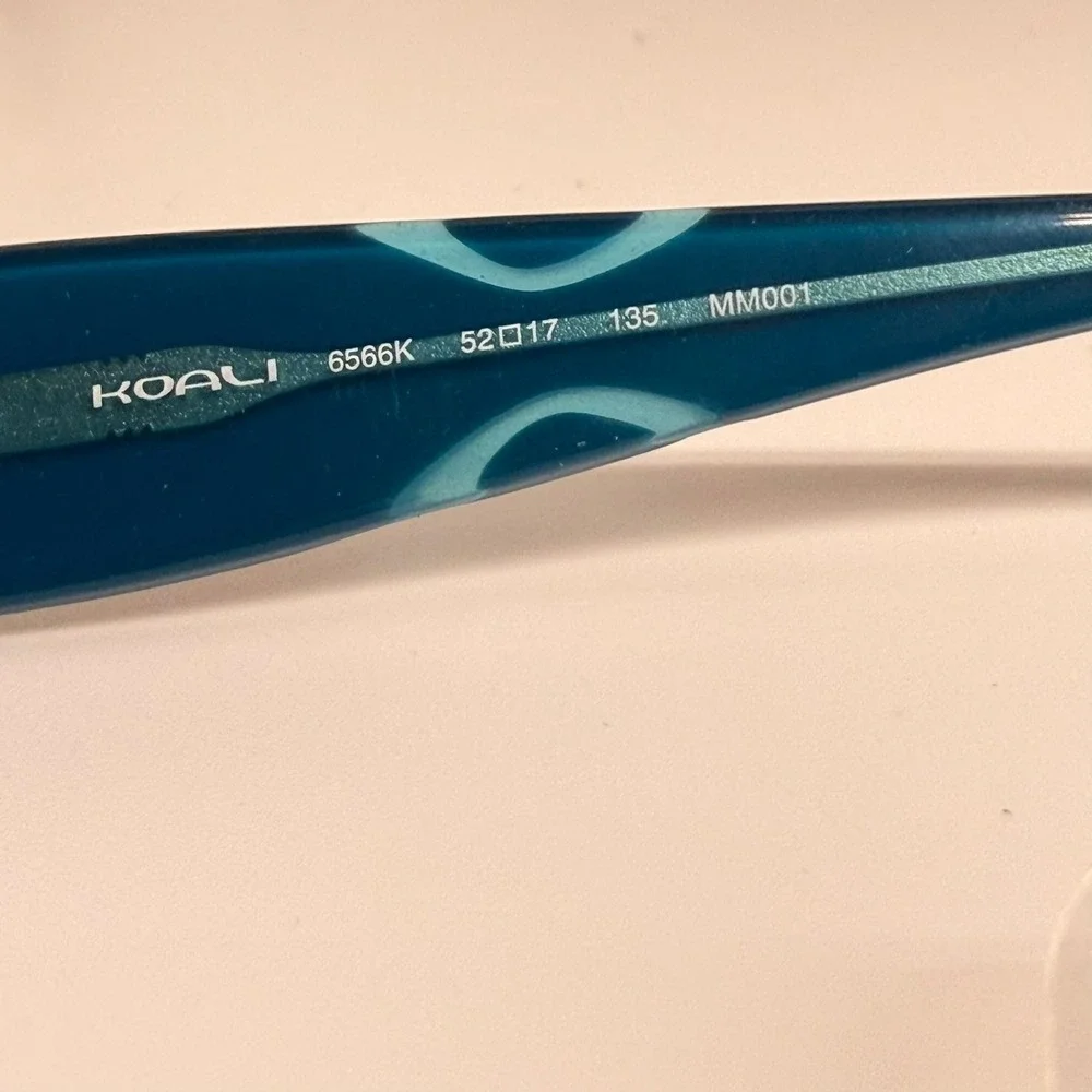 Koali Morel France 6566K Brown Teal Semi Rimless  Eyeglass Frames 52-17